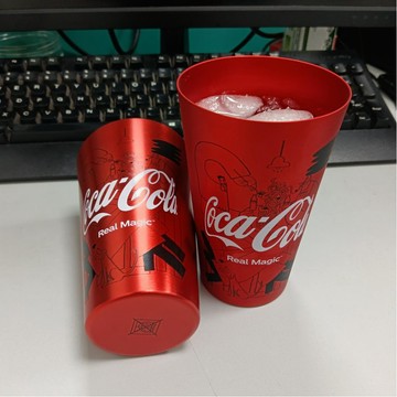 臺灣出貨💥冷飲杯冰爽夏日飲品專用杯食品級直身鋁杯450ml冷飲可樂杯
