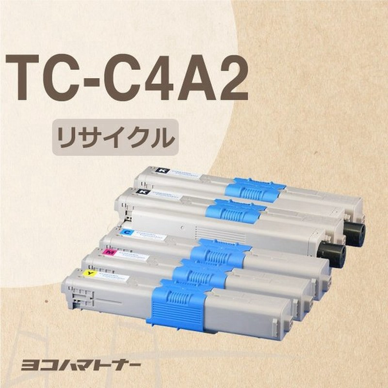 TC-C4A （TCC4A） OKI用（沖電気用） トナーカートリッジ 日本製重合粉砕パウダー  TC-C4AK2+TC-C4AC2+TC-C4AM2+TC-C4AY2 4色セット+黒1本 リサイクルトナー 通販 LINEポイント最大0.5%GET  | LINEショッピング