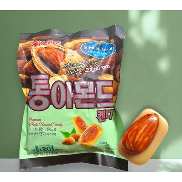 韓國🇰🇷 Orion 好麗友 杏仁牛奶風味糖 牛奶糖 杏仁果牛奶糖 杏仁果糖 整顆堅果 杏仁牛奶糖 太妃糖 90g