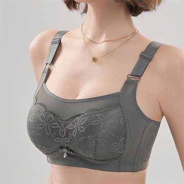 花之雅8812薄杯抹胸防走光收副乳無鋼圈文胸大碼大杯四排扣內衣女