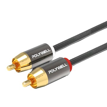 POLYWELL 寶利威爾 雙RCA紅白音源線  PW15-W52-B081  1條