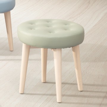 直人木業-SWEET實木功能椅凳6915-薄荷粉綠