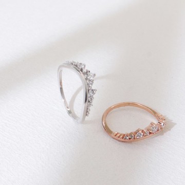 【情人節禮物】春之冠冕。皇冠戒指 純銀戒指