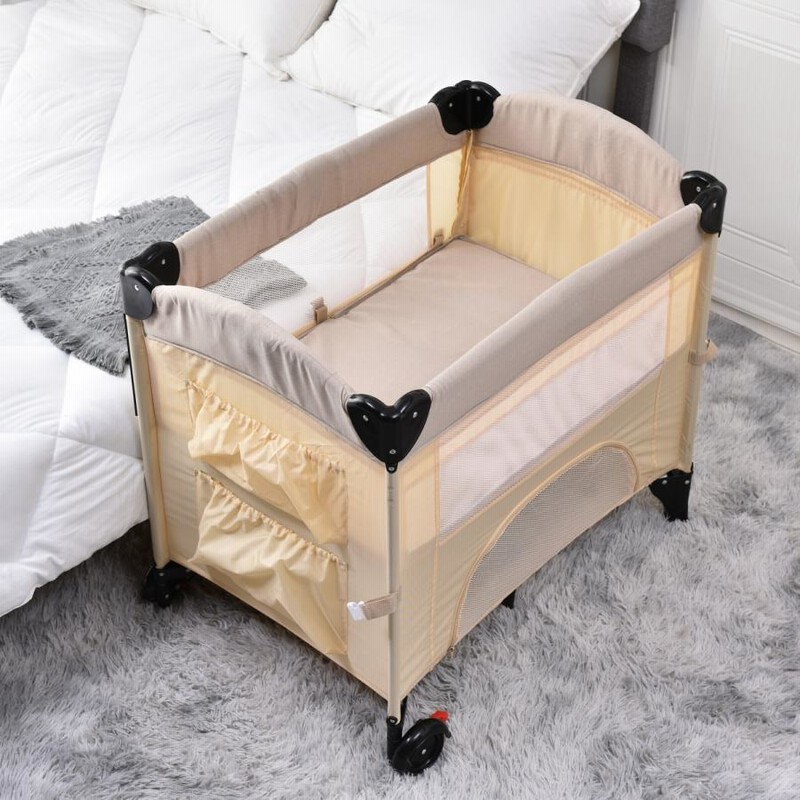 ベビーベッド ベビーサークル 折りたたみ 添い寝ベッド おむつ替え