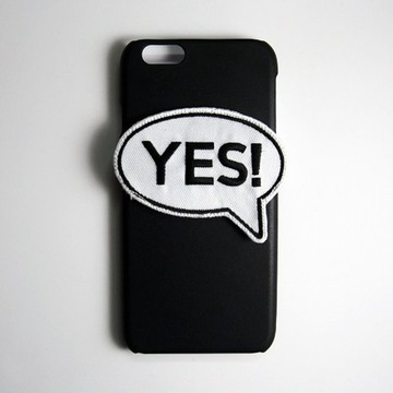 SO GEEK 手機殼設計品牌 THE SPEECH BUBBLE GEEK YES OR NO款 (黑)