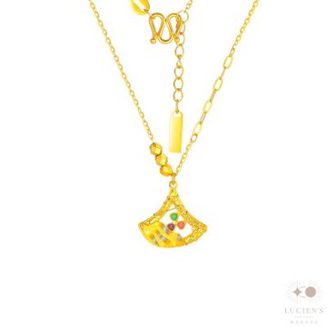 【路森金飾】黃金項鍊─三葉草金重:1.37錢+-0.03錢