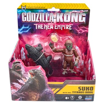 Monsterverse 哥吉拉大戰金剛2 經典公仔 金剛寶寶Suko和Titanus Doug Set  1盒