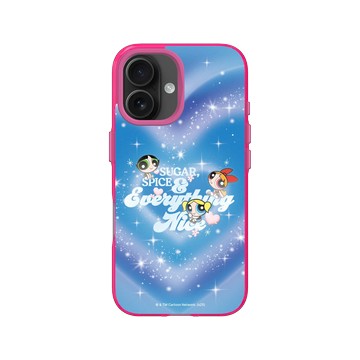 iPhone 16 Clear 粉漾桃 - The Powerpuff Girls 飛天小女警 - 藍色夢幻