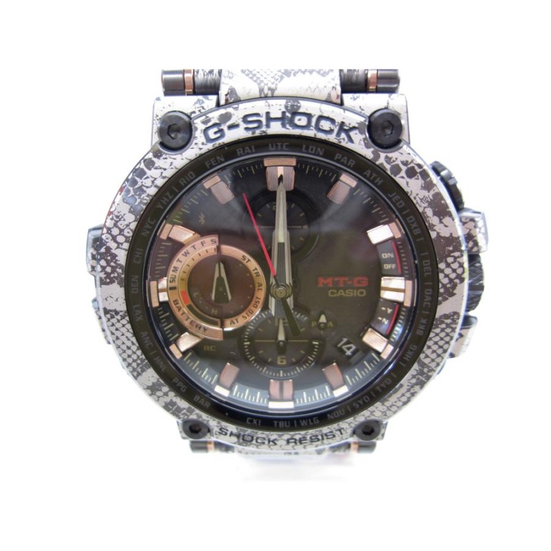 CASIO カシオ G-SHOCK MTG-B1000WLP-1AJR メンズ 腕時計 ヘビ柄 ...