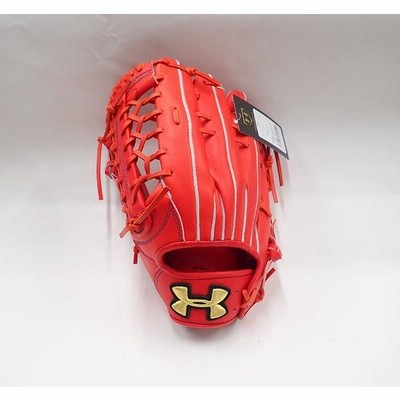 アンダーアーマー 硬式野球 グローブ 外野手用 1355563 レッド
