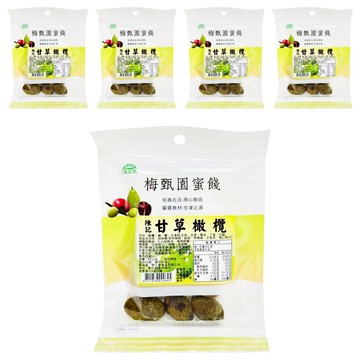 梅甄園 甘草橄欖  60g  5包