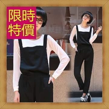 現貨+預購 吊帶褲休閒褲-修身休閒俏麗時尚女褲子1色59g21【獨家進口】【米蘭精品】