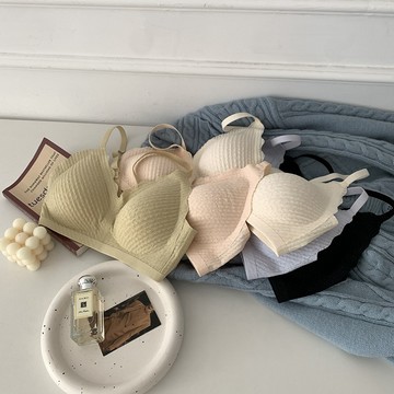 Onedays✿ 麥穗蕾絲內衣 👙 無鋼圈內衣 小可愛內衣 內衣 內衣女 薄內衣 小可愛 乳膠胸墊 美背性感 C427