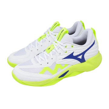 [ACS] Mizuno 排球鞋 Wave Momentum PRO 男鞋 螢光黃 白藍 緩震 羽排鞋 美津濃 V1GA2540-39