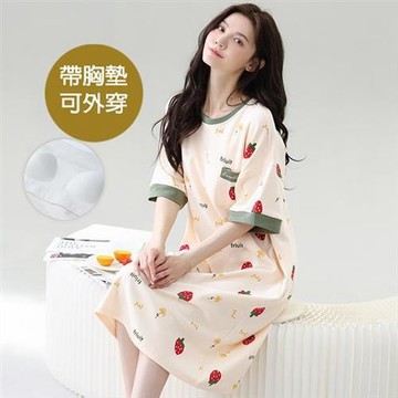 【韓國K.W.】韓國空運清新百變造型莫代爾洋裝(居家服/家居服/睡衣/睡裙/涼感睡衣)FY6856