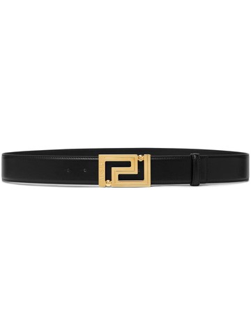 Versace - Greca leather belt - men - Calf Leather - 85 - Black
