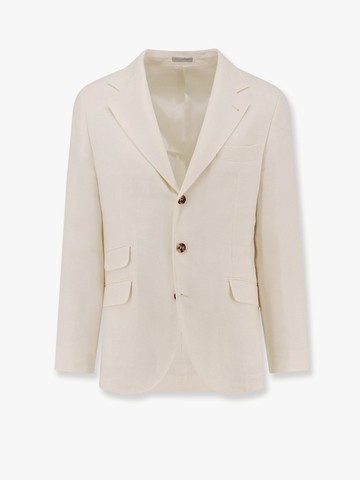 Linen, silk and wool blazer - BRUNELLO CUCINELLI - gender_Man