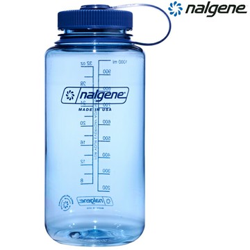 Nalgene 1000cc 寬嘴水壺/運動水瓶/寬口瓶 Tritan Sustain 美國製 2020-6232 淡藍色