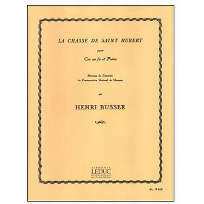 楽譜 ビュッセル 聖ユベールの狩猟曲 Horn Piano Al ホルン ソロ ピアノ 輸入楽譜 T 通販 Lineポイント最大0 5 Get Lineショッピング