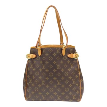 【二手名牌BRAND OFF】LOUIS VUITTON LV 路易威登 棕色 原花帆布 Batignolles Vertical 肩背包 M51153