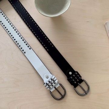 ISA_不費力穿搭 美式加辣!朋克鉚釘皮革腰帶_57053