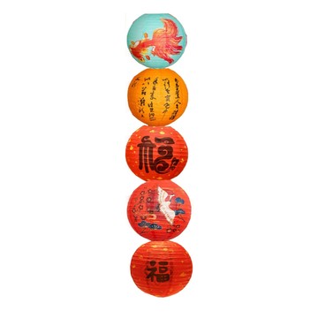 春節佈置品 【木洸】懸掛式古風燈籠套裝 春新年喬遷之喜氛圍裝飾 元宵佈置品 紅燈籠 喜慶場景布置