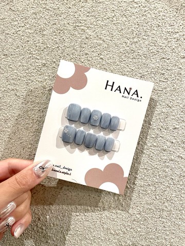 Hana手作-純手工穿戴甲/雪花/法式貓眼