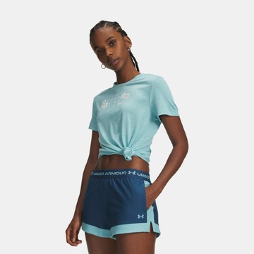 【UNDER ARMOUR】UA 女 Tech Twist Graphic 短袖T-Shirt_6010874-425