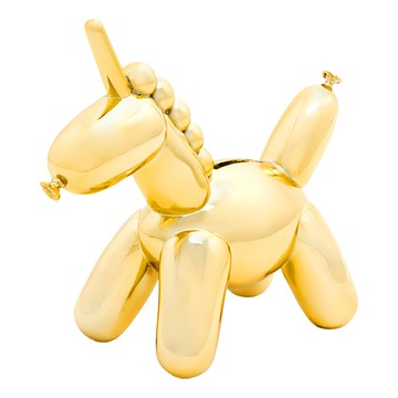 MADE BY HUMANS 閃光獨角獸存錢筒 - 陶瓷氣球造型  金色  1個