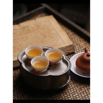 老潮州90年代輕薄蛋殼杯 白玉令功夫茶杯純手工繪制高溫陶瓷小杯
