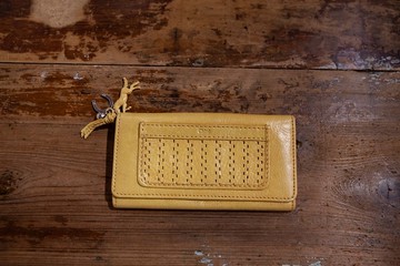 裊裊百貨公司-Vintage Chloé黃色長夾