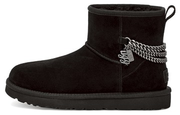 WMNS UGG CLASSIC MINI CHAINS BLACK