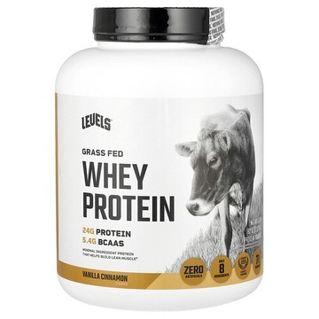 Levels, 草飼乳清蛋白質粉，香草肉桂味，5 磅（2.27 千克）