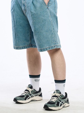 Clever Logo Sports Socks [GREEN]