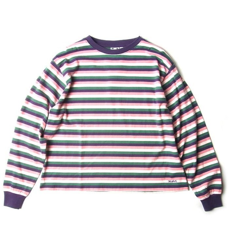 X-GIRL エックスガール 05194312 STRIPED LS TEE ストライプ ロング