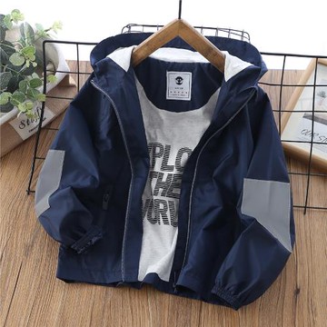 男童秋天春秋款外套新款英倫風兒童男孩中童中大童風衣沖鋒衣