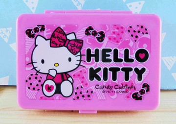 【震撼精品百貨】Hello Kitty 凱蒂貓~KITTY飾品盒附鏡-粉坐