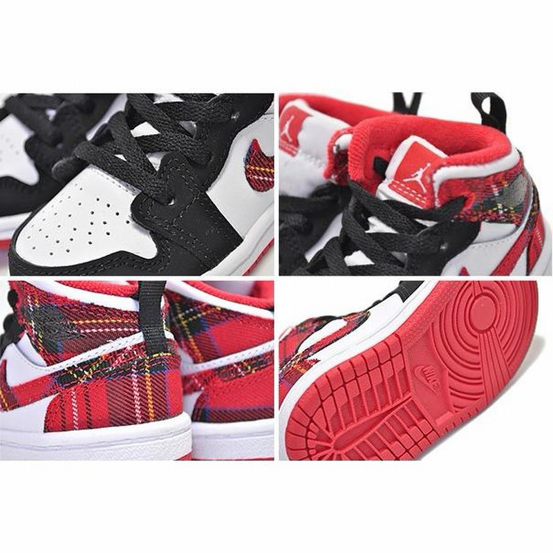 ナイキ ジョーダン 1 キッズ NIKE JORDAN 1 MID(TD) university red