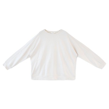 【Simply Yours】落肩拼接針織上衣 米白F