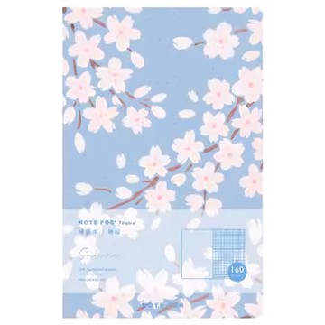NOTE FOR BARE BINDIG DIARY系列 裸裝記事本 186 x 120mm  51345 晚櫻  1本