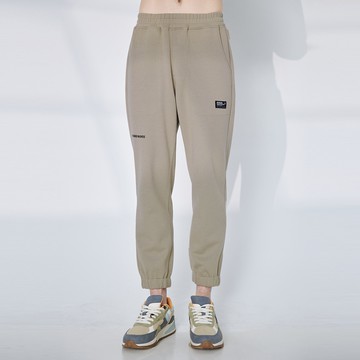 【ERSS】男裝 運動褲 休閒褲 縮口褲 束口褲 潮感 印字 大口袋 卡其【S60119】