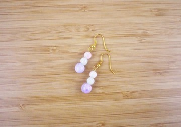 【古典中國】 水晶玉石 手工耳環