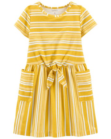 Toddler Striped 100% Cotton Dress