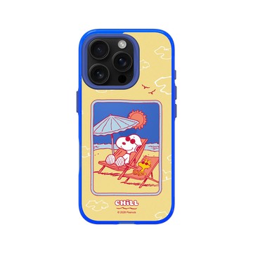iPhone 16 Pro Clear 激光藍 - 史努比 Snoopy - 曬太陽
