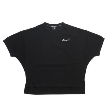 KANGOL 短T 黑 大寬袖 落肩 短袖 女 6122100420