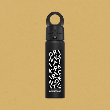 AquaStand磁吸水壺-不鏽鋼保溫瓶|獨家設計/飲落去(黑)