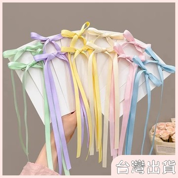 ✨臺灣出貨✨【飾飾如意】蝴蝶結絲帶髮夾女碎髮鴨嘴夾髮帶雙馬尾麻花辮髮卡甜美對夾頭飾