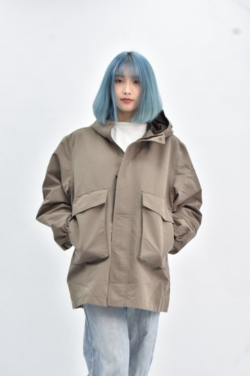 (XL) timberland 連帽棕色外套