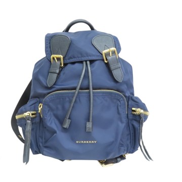 BURBERRY 巴寶莉 藍色尼龍 The Rucksack 後背包 40166241 (拉片缺失) 【二手名牌BRAND OFF】