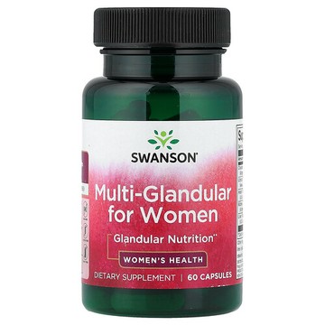Swanson Vitamins, Multi-Glandular 女性補充劑，60 粒膠囊